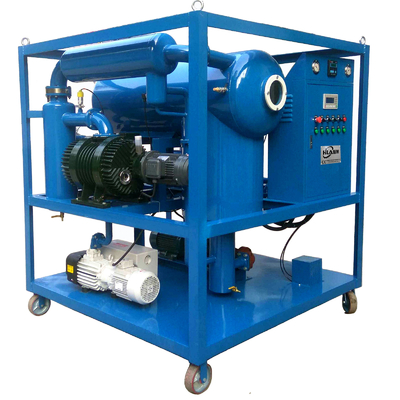 Machine de purification d'huile de transformateur à débit de 3000 L/h avec matériau en acier froid et capacité de 700 kg