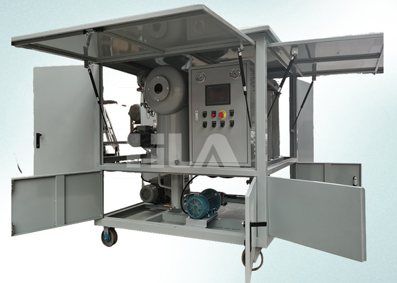 Machine de filtration d'huile à transformateur à filtre à trois étages avec commande automatique PLC