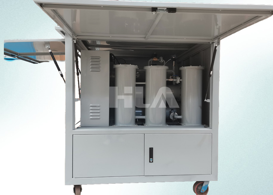 Machine à filtrer l'huile à transformateur à trois étapes dotée d'un contrôle PLC entièrement automatique