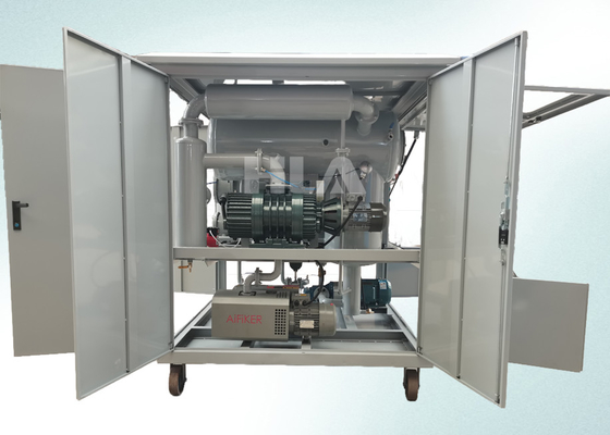 Machine à filtrer l'huile à transformateur à trois étapes dotée d'un contrôle PLC entièrement automatique