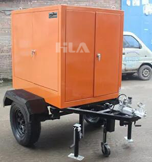 Purificateur d'huile mobile industriel avec technologie de filtration avancée et capacité de 100 litres par heure