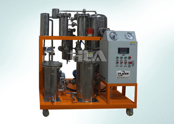 PLC panneau de commande automatique machine de purification de l'huile de cuisson pour le fonctionnement manuel automatique et selon la demande du client