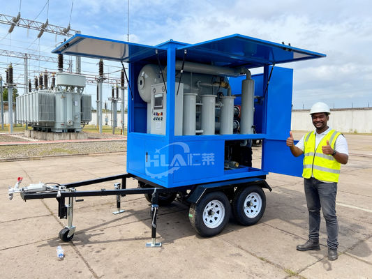 Machine de traitement de l'eau du purificateur d'huile mobile pour applications industrielles