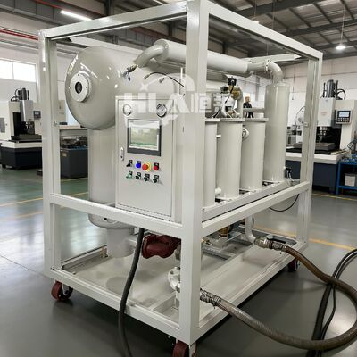 Plage de viscosité de l'huile 10-400 CSt Machine de filtration d'huile de turbine avec dégazage de l'huile de turbine et valeur de désémulsification inférieure à 15min GBF 7305