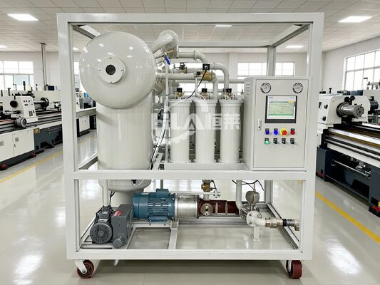 Plage de viscosité de l'huile 10-400 CSt Machine de filtration d'huile de turbine avec dégazage de l'huile de turbine et valeur de désémulsification inférieure à 15min GBF 7305