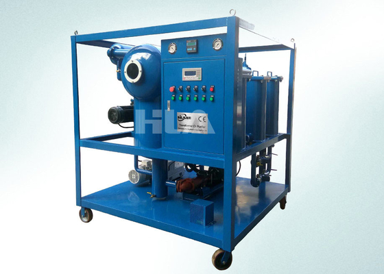 Machine de purification d'huile de transformateur à débit de 3000 L/h avec matériau en acier froid et capacité de 700 kg